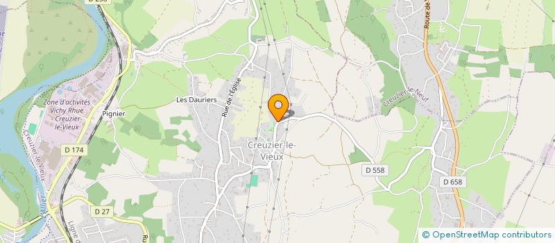 localisation de l'entreprise CREUZIER BASKETBALL  CREUZIER-LE-VIEUX