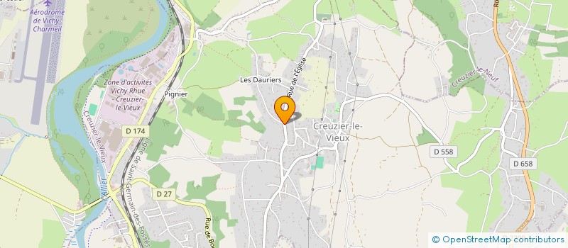 localisation de l'entreprise CREUZIER CAMPING CARS à CREUZIER-LE-VIEUX