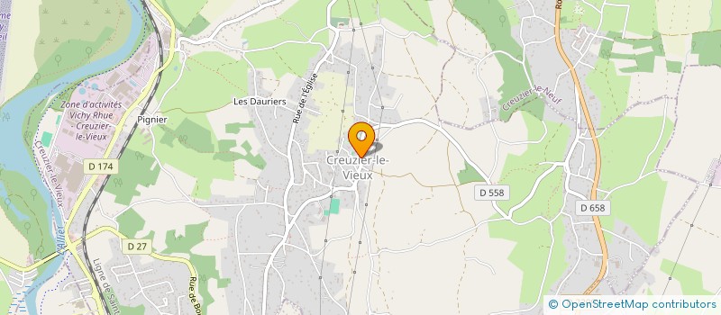 localisation de l'entreprise CREUZIER COUNTRY CLUB à CREUZIER-LE-VIEUX