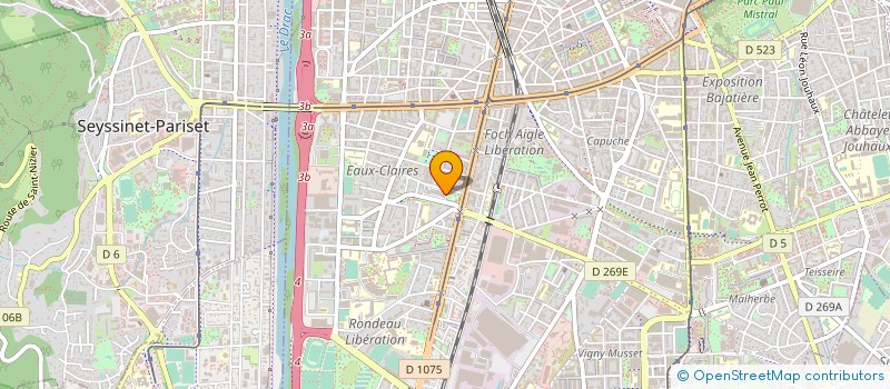 localisation de l'entreprise CREVALENS à EYBENS