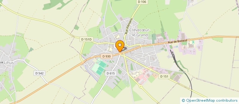 localisation de l'entreprise CREVECOEUR AMBULANCE  CREVECUR-LE-GRAND