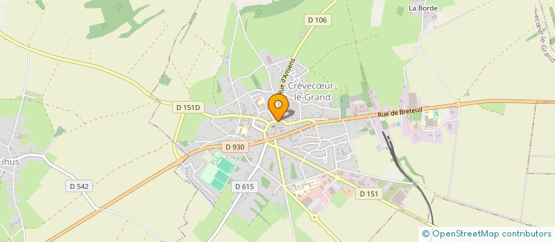 localisation de l'entreprise CREVECOEUR AUTO ECOLE  CREVECUR-LE-GRAND