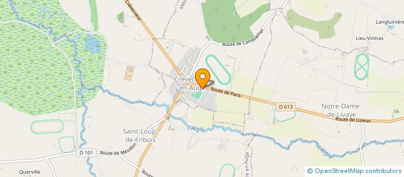 localisation de l'entreprise CREVECOEUR EN CHOEUR  MEZIDON VALLEE D'AUGE