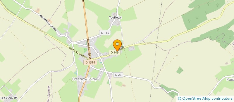 localisation de l'entreprise CREVECOEUR PATRICK  FRESNOY-FOLNY