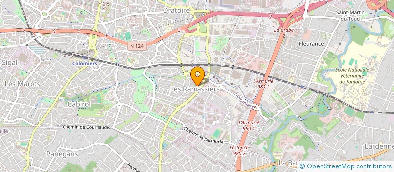 localisation de l'entreprise CREVEN INTERNATIONAL à COLOMIERS