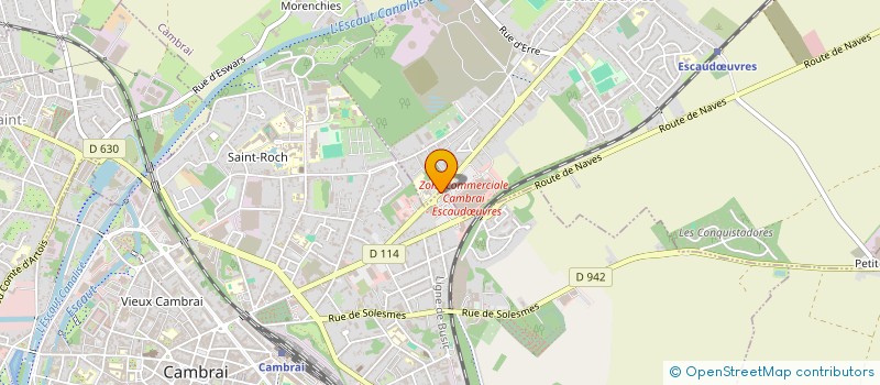 localisation de l'entreprise CREW DEUX  ESCAUDUVRES