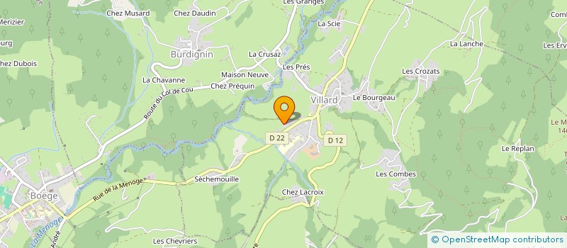 localisation de l'entreprise CREW DU CRU  VILLARD