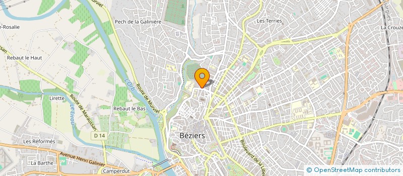 localisation de l'entreprise CREW MARKETING  BEZIERS