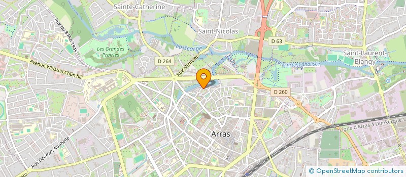 localisation de l'entreprise CREW STILLANT à ARRAS