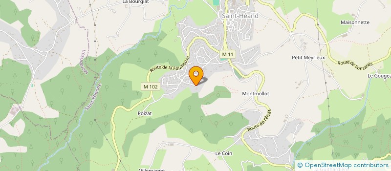 localisation de l'entreprise CREY AIGU  SAINT-HEAND