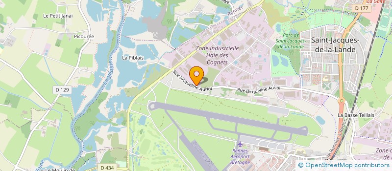 localisation de l'entreprise CREZE à SAINT-JACQUES-DE-LA-LANDE