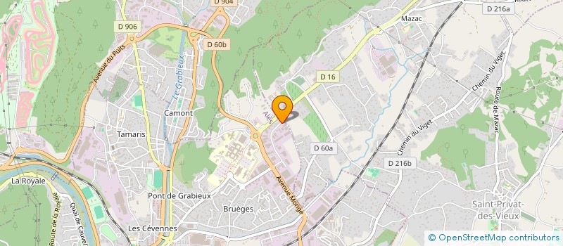 localisation de l'entreprise CRF  ALES