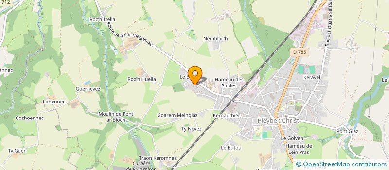 localisation de l'entreprise CRF  SAINT-THEGONNEC LOC-EGUINER