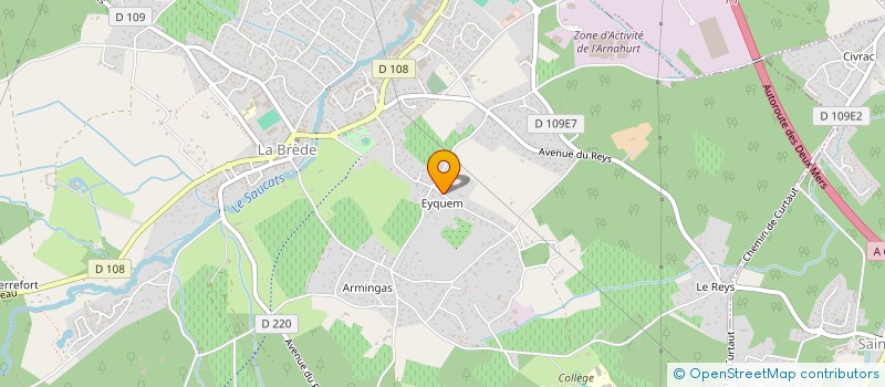 localisation de l'entreprise CRF INVESTISSEMENTS  LA BREDE