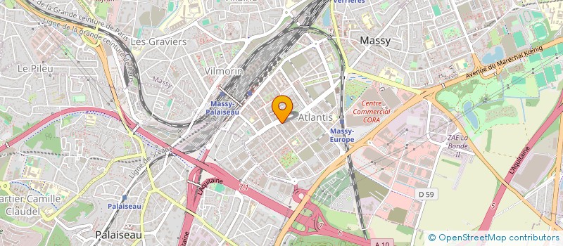 localisation de l'entreprise CRFP 27 à MASSY