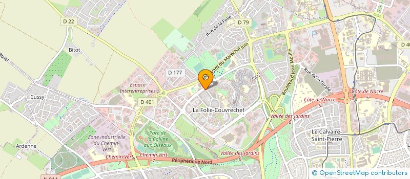 localisation de l'entreprise CRFP à CAEN