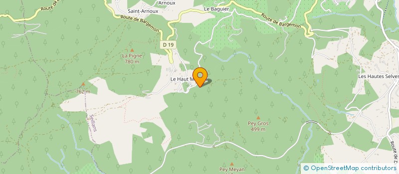 localisation de l'entreprise CRG  SEILLANS