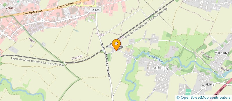 localisation de l'entreprise CRG  VOUILLE