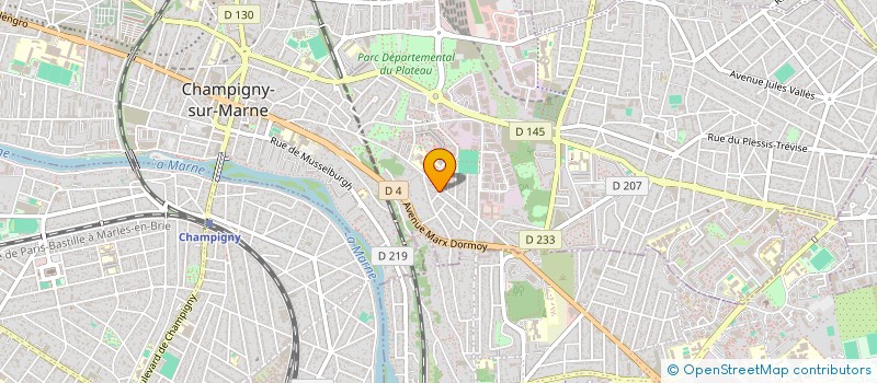 localisation de l'entreprise CRG BAT à CHAMPIGNY-SUR-MARNE