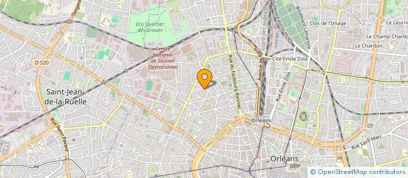 localisation de l'entreprise CRG CORSAIRE RIVE GAUCHE à ORLEANS