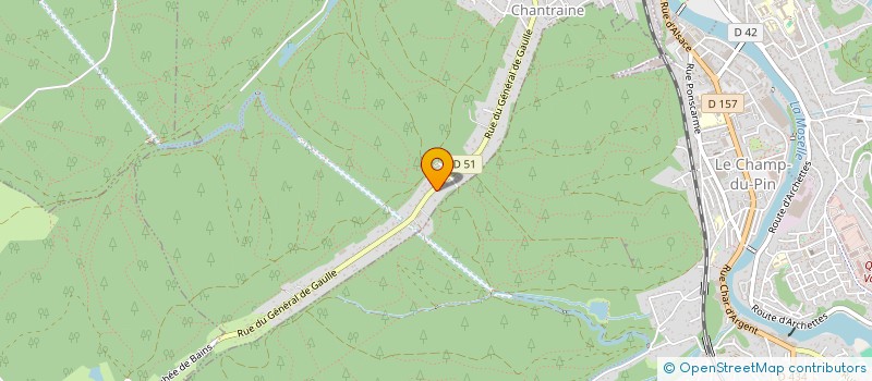 localisation de l'entreprise CRG PLATRERIE  CHANTRAINE