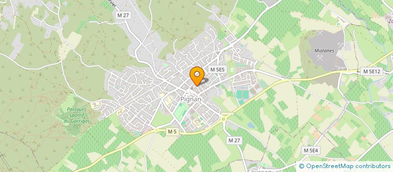 localisation de l'entreprise CRGE LANGUEDOC ROUSSILLON  PIGNAN
