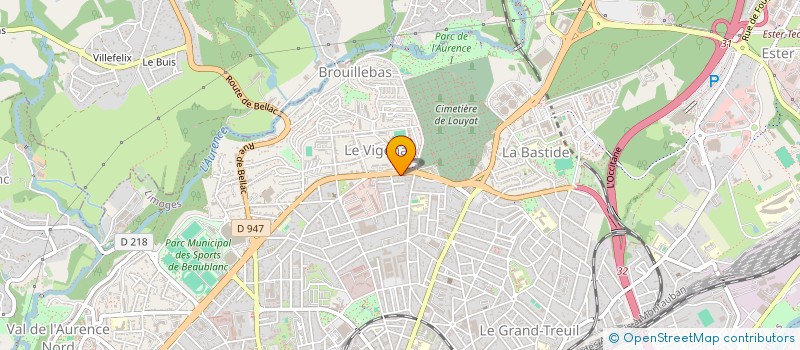 localisation de l'entreprise CRGL FINANCES à LIMOGES