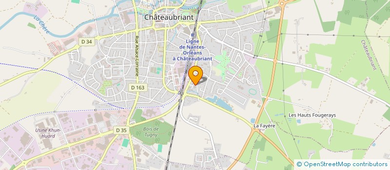 localisation de l'entreprise CRH à CHATEAUBRIANT