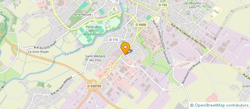 localisation de l'entreprise CRH-INFORMATIQUE à FONTENAY-LE-COMTE
