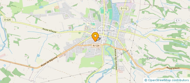 localisation de l'entreprise CRHB à VIC-FEZENSAC