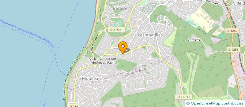 localisation de l'entreprise CRI CRI  ARCACHON