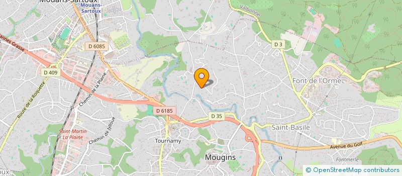 localisation de l'entreprise CRI SAS à MOUGINS