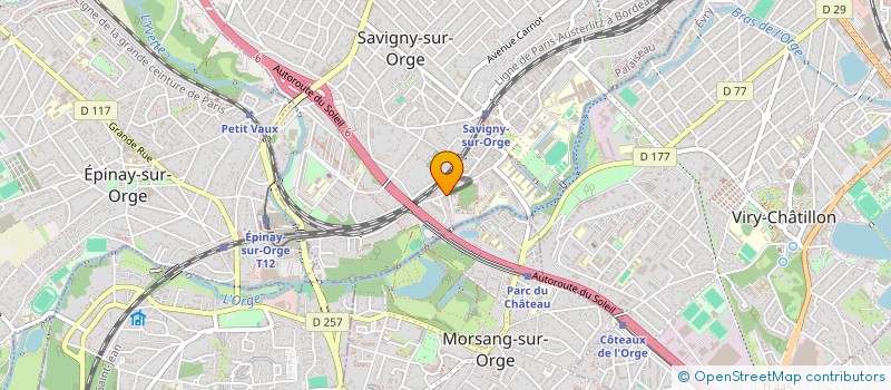 localisation de l'entreprise CRIABAT 28 à SAVIGNY-SUR-ORGE
