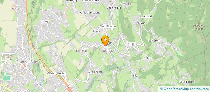 localisation de l'entreprise CRIBA à LUCINGES
