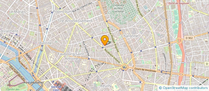 localisation de l'entreprise CRIBAT à PARIS