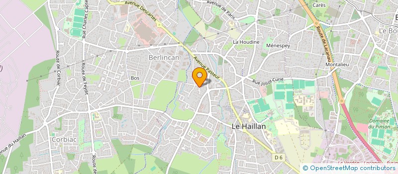 localisation de l'entreprise CRIBEL  LE HAILLAN