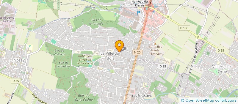 localisation de l'entreprise CRIBELIA  LA VILLE-DU-BOIS