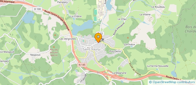 localisation de l'entreprise CRIBELIER PATRIMOINE à SAINT-VAURY