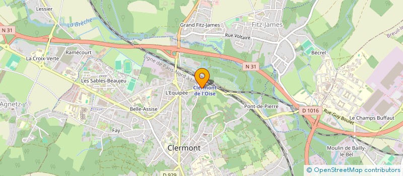 localisation de l'entreprise CRIBOU à CLERMONT