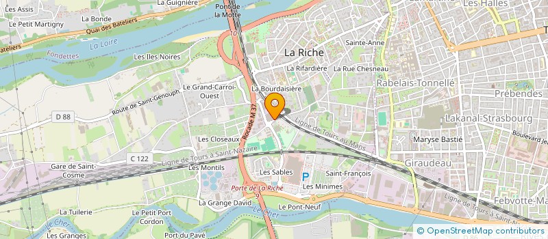 localisation de l'entreprise CRICAM à LA RICHE