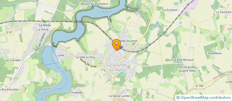 localisation de l'entreprise CRICAT  LA VICOMTE-SUR-RANCE