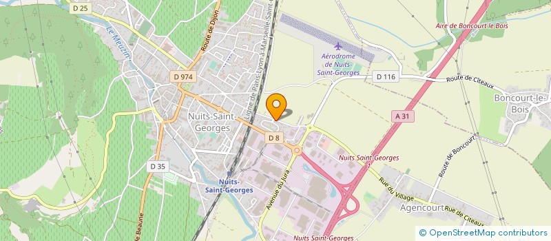 localisation de l'entreprise CRICEGEST  NUITS-SAINT-GEORGES