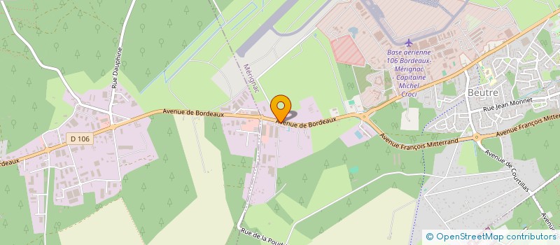 localisation de l'entreprise CRICEL à MERIGNAC