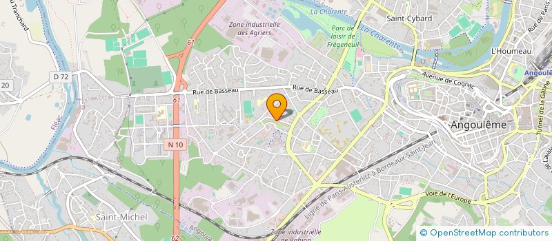 localisation de l'entreprise CRICKET CLUB DE MANSLE CHARENTE à ANGOULEME