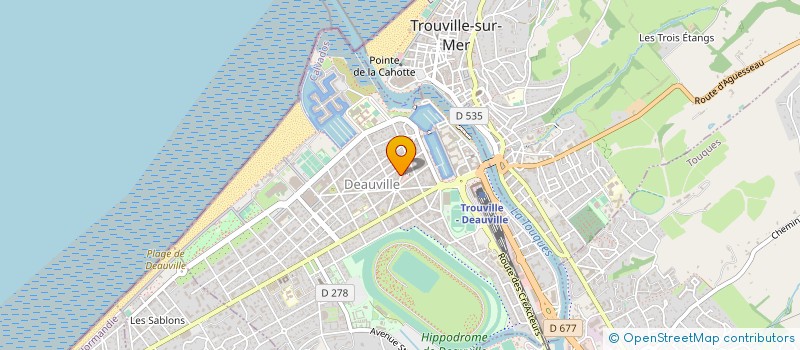 localisation de l'entreprise CRIDE COVITEL à DEAUVILLE