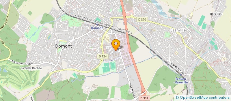 localisation de l'entreprise CRIDEO- CONSTRUCTION RENOVATION INNOVANTE D EDIFICES ET OUVRAGES  DOMONT