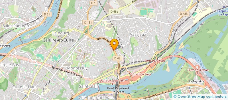 localisation de l'entreprise CRIDIN  CALUIRE-ET-CUIRE