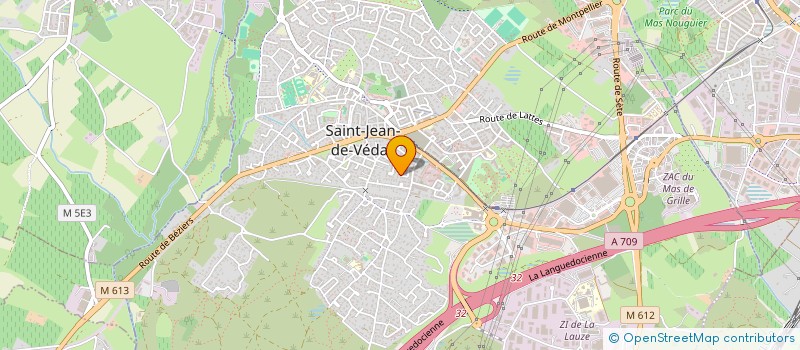 localisation de l'entreprise CRIDO à SAINT-JEAN-DE-VEDAS