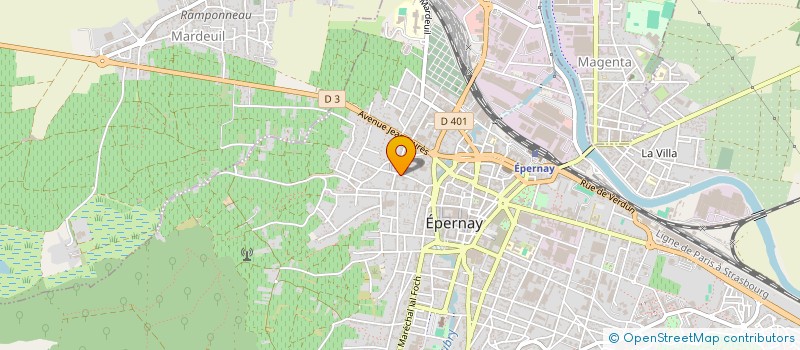 localisation de l'entreprise CRIDOM à EPERNAY