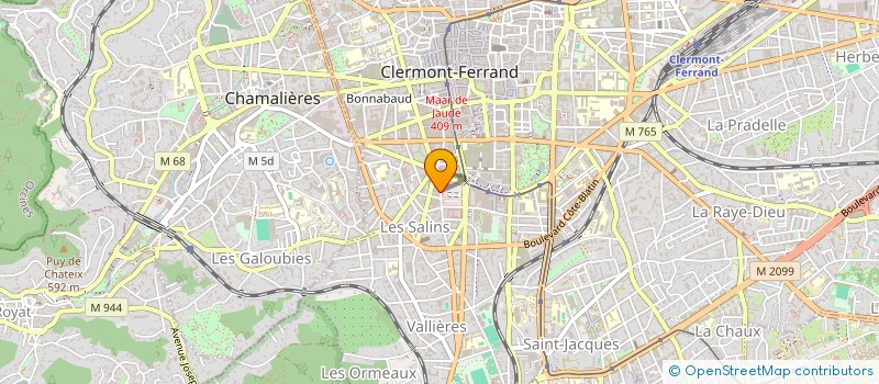 localisation de l'entreprise CRIELAL  CLERMONT-FERRAND